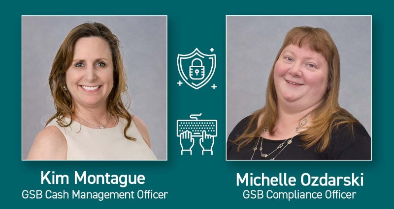 lunch and learn, photos of Kim Montague and Michelle Ozdarski