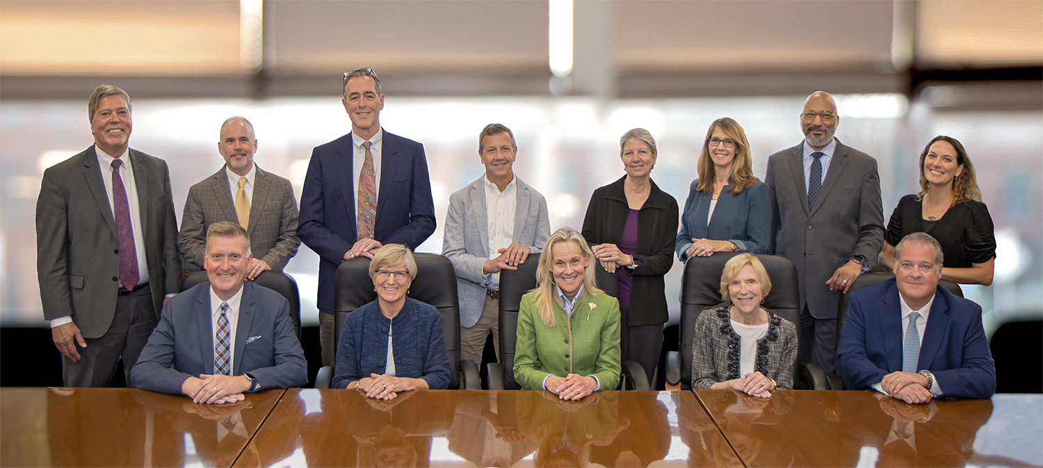 group photo of the bank's board of directors