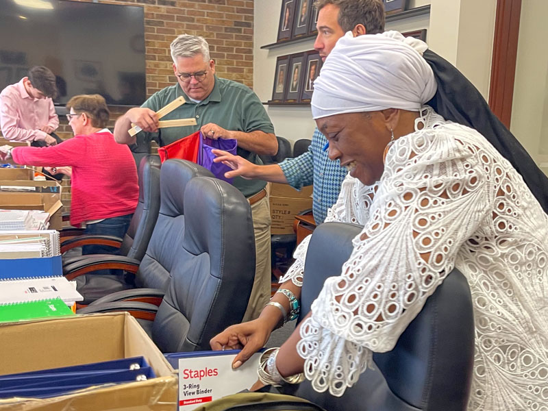 Community driven banking to get backpacks to kids