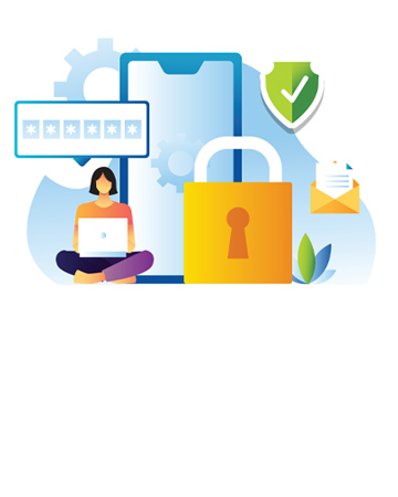 This is an illustration depicting 2FA.