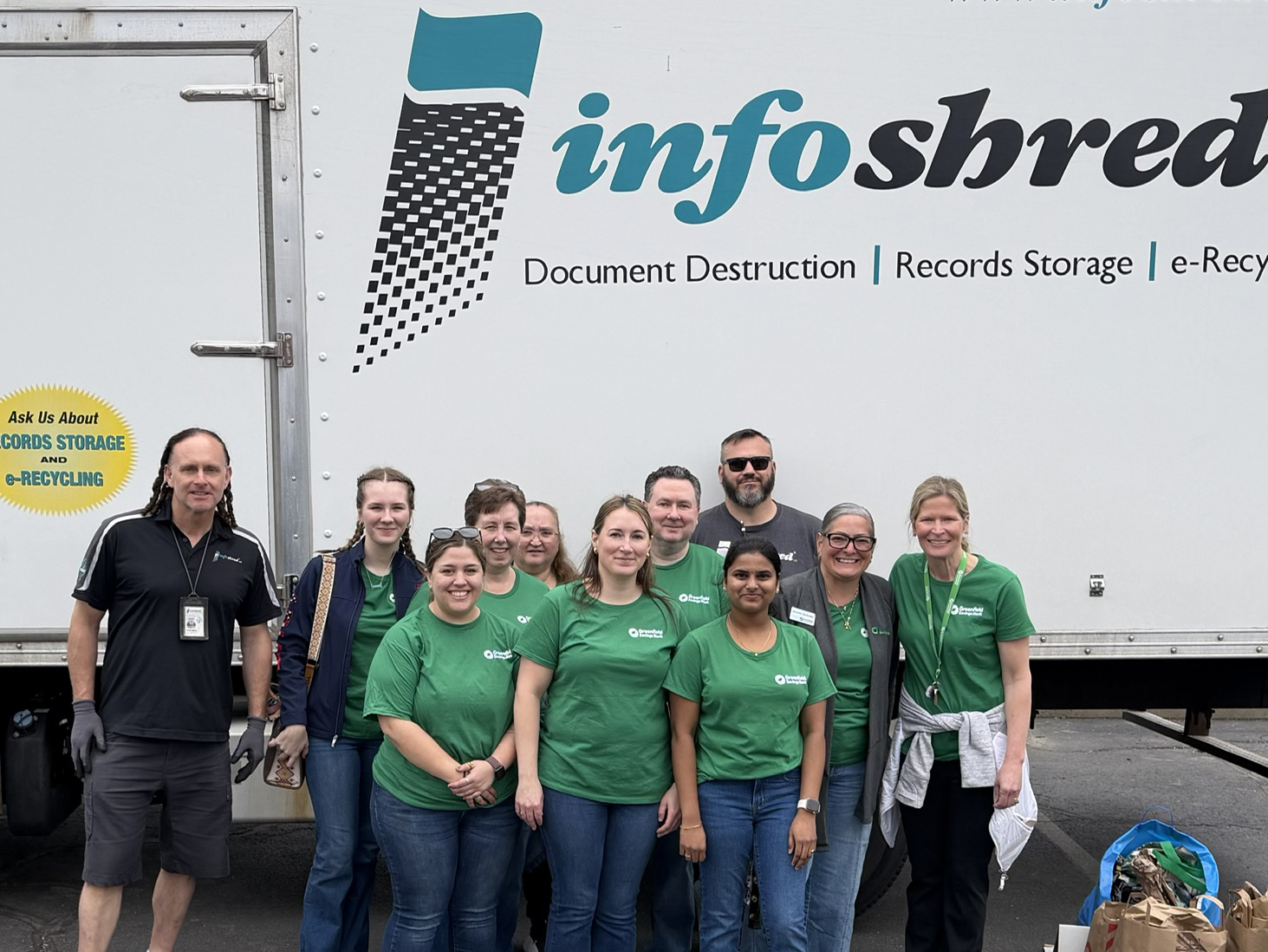 GSB Offers a ShredFest Event Sept. 12 to Help Area Residents Protect Against Identity Theft and Fraud. This image shows the GSB Shredfest team from a previous event.