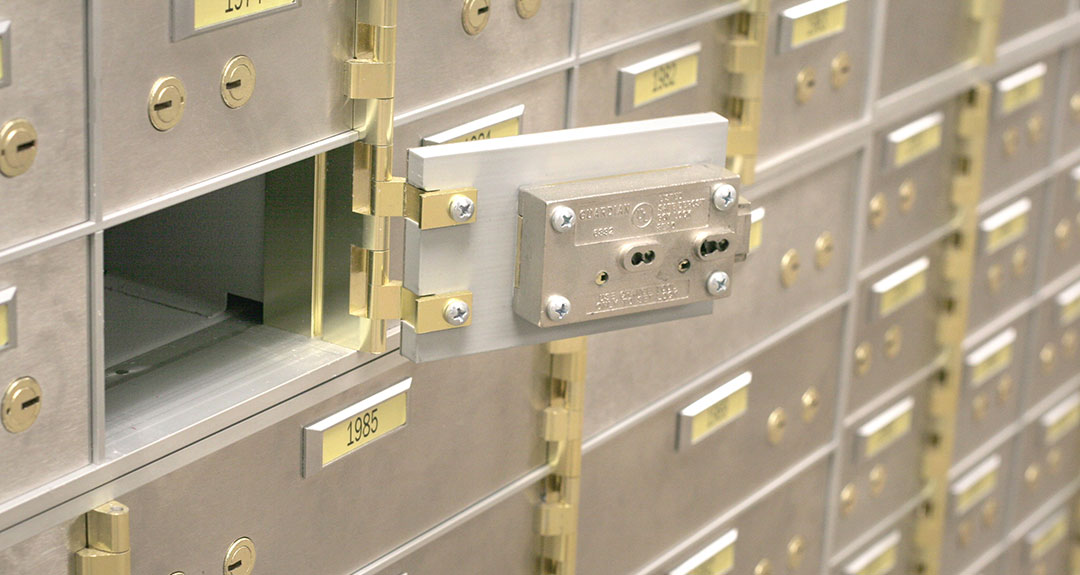 safe deposit boxes